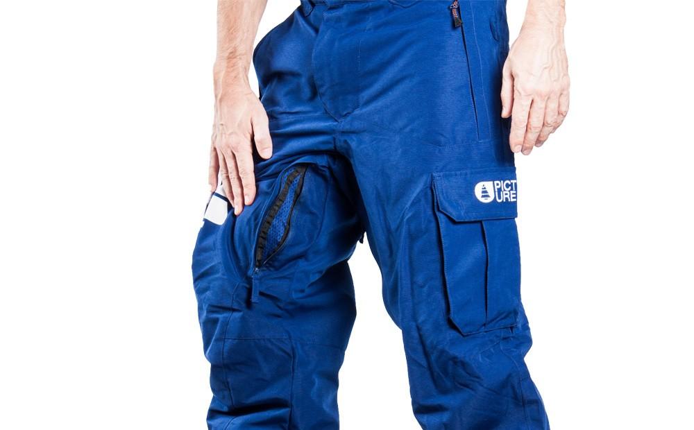 leg venting ski pants
