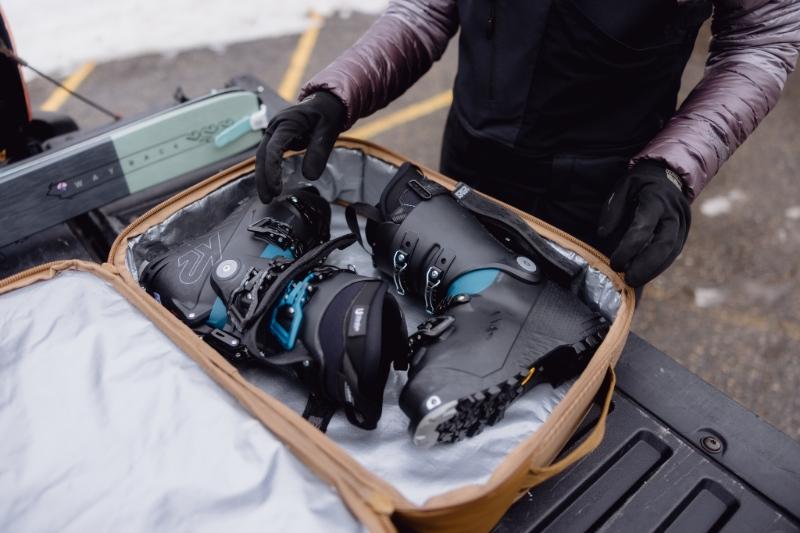 Ski boot storage